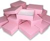 N'icePackaging 100 Qty - Light Sunset-Pink Cotton Filled Gift Boxes - Size 3" x 2 1/8" x 1" - USA Made - Holidays/Birthdays/Sales/Storage/Display/Travel view 1