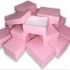 N'icePackaging 50 Qty - Light Sunset-Pink Cotton Filled Gift Boxes - Size 3" x 2 1/8" x 1" - USA Made - Holidays/Birthdays/Sales/Storage/Display/Travel view 1