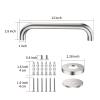 12 Inch Shower Grab Bar Satin Brushed Nickel, ZUEXT Stainless Steel Safety Grab Bar Handle, Bathroom Balance Bar, Safety Hand Rail Support - Handicap, Elderly, Injury, Senior Assist Bath Handle view 2