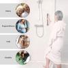 12 Inch Shower Grab Bar Satin Brushed Nickel, ZUEXT Stainless Steel Safety Grab Bar Handle, Bathroom Balance Bar, Safety Hand Rail Support - Handicap, Elderly, Injury, Senior Assist Bath Handle view 4