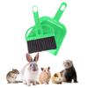 2 Brothers Wholesale Mini Broom and Dustpan Set - Compact Cleaning Kit for Home, Car, Camping, Small Spaces, Pet Cleanup, and Travel - Durable Small Broom and Dustpan Set Mini - Green Broom view 1