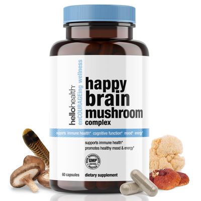 Happy Brain Mushroom Complex Nootropics Brain Support Supplement