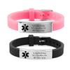 KBNSUIAN Asjustable Silicone Lymphedema NO Needles Or BP This Arm Medical Alert Limb Bracelets Personalized Engraved ID Wristbands Emergency Protection Alarm Bands for Limbs Cancer Patients view 1