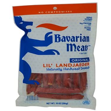 Bavarian Meats Lil Landjaeger | Original | 10 Ounce Per Bag (2 Pack)