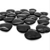 20mm Natural Healing Crystal Heart Worry Love Stone Chakra Balancing Palm Thumb Gemstones with Hole (Obsidian, with Hole - 30pcs) view 4