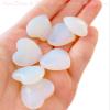 20mm Natural Healing Crystal Heart Worry Love Stone Chakra Balancing Palm Thumb Gemstones with Hole (Opalite, with Hole - 30pcs) view 2