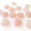 20mm Natural Healing Crystal Heart Worry Love Stone Chakra Balancing Palm Thumb Gemstones with Hole (Rose Quartz, with Hole - 30pcs) view 2
