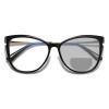 2Pack outdoor Invisible women Square cateye Frame Bifocal Transition Photochromic Reading Glasses UV400 Sunglasses Readers (2Pack-balck&white, 200 magnification) view 3