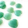 20mm Natural Healing Crystal Heart Worry Love Stone Chakra Balancing Palm Thumb Gemstones with Hole (Aventurine, with Hole - 30pcs) view 2