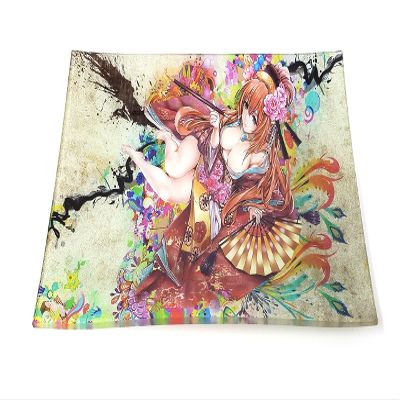 E.G.G. Shatter Resistant Glass Tray: Decorative Tray/Rolling Tray/Collectable/High Resolution/Great Gift (Geisha)
