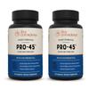Live Conscious PRO45: Probiotic Formula, 45 Billion CFU, 11 Comprehensive strains. Dairy Free. Delayed Release Veggie caps. Promotes Immune and Digestive Health. 60 Capsules (2-Pack) view 1