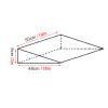 JLXJ Exterior Doors Threshold Ramps Wood, 3" Rise Outdoor Indoor Steps Curb Ramps, for Cars Wheelchair Scooters, Red, Load: 200kg view 4