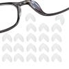20 Pairs Adhesive Glasses Nose Pads, Pea Shape Stick on Anti-Soft Silicone, Adhesive Nose Pads Glasses for Glasses, Eyeglasses and Sunglasses, (Transparent) view 1