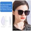 20 Pairs Adhesive Glasses Nose Pads, Pea Shape Stick on Anti-Soft Silicone, Adhesive Nose Pads Glasses for Glasses, Eyeglasses and Sunglasses, (Transparent) view 2