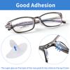 20 Pairs Adhesive Glasses Nose Pads, Pea Shape Stick on Anti-Soft Silicone, Adhesive Nose Pads Glasses for Glasses, Eyeglasses and Sunglasses, (Transparent) view 4