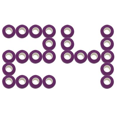 [24 Pack-1"x5Yards]MINGYUE Self Adhesive Bandage Wrap,Athletic Tape,Sports Tape,Wrist and Ankle Wrap Tape,Cohesive Bandage for Vet Tape(Purple)