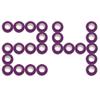[24 Pack-1"x5Yards]MINGYUE Self Adhesive Bandage Wrap,Athletic Tape,Sports Tape,Wrist and Ankle Wrap Tape,Cohesive Bandage for Vet Tape(Purple) view 1