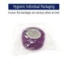 [24 Pack-1"x5Yards]MINGYUE Self Adhesive Bandage Wrap,Athletic Tape,Sports Tape,Wrist and Ankle Wrap Tape,Cohesive Bandage for Vet Tape(Purple) view 2