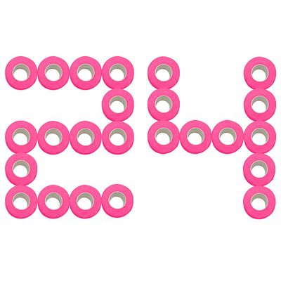 [24 Pack-1" x5Yards] MINGYUE Self Adhesive Bandage Wrap,Athletic Tape,Sports Tape,Wrist and Ankle Wrap Tape,Cohesive Bandage for Vet Tape(Pink)