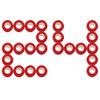 [24 Pack-1" x5Yards] MINGYUE Self Adhesive Bandage Wrap,Athletic Tape,Sports Tape,Wrist and Ankle Wrap Tape,Cohesive Bandage for Vet Tape(Red) view 1