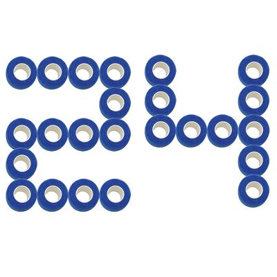 [24 Pack-1" x5Yards] MINGYUE Self Adhesive Bandage Wrap,Athletic Tape,Sports Tape,Wrist and Ankle Wrap Tape,Cohesive Bandage for Vet Tape(Blue)