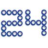 [24 Pack-1" x5Yards] MINGYUE Self Adhesive Bandage Wrap,Athletic Tape,Sports Tape,Wrist and Ankle Wrap Tape,Cohesive Bandage for Vet Tape(Blue) view 1