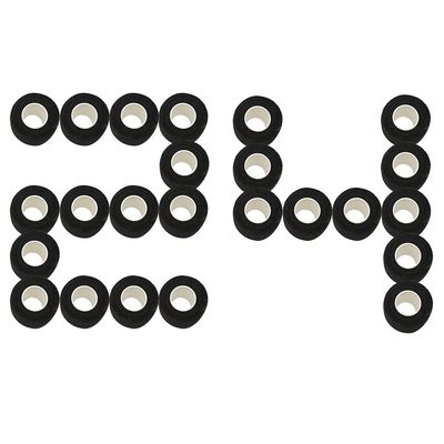 [24 Pack-1" x5Yards] MINGYUE Self Adhesive Bandage Wrap,Athletic Tape,Sports Tape,Wrist and Ankle Wrap Tape,Cohesive Bandage for Vet Tape(Black)
