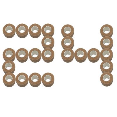 [24 Pack-1" x5Yards] MINGYUE Self Adhesive Bandage Wrap,Athletic Tape,Sports Tape,Wrist and Ankle Wrap Tape,Cohesive Bandage for Vet Tape(Skin Color)