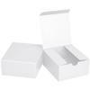 Small White Gift Boxes 4x4x2 White Kraft Paper Boxes for Gifts, Party Favors, Showers, Crafts, Candy Boxes, 100 Pack view 1