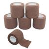 [6 Pack-2" x5Yards] MINGYUE Self Adhesive Bandage Wrap,Athletic Tape,Sports Tape,Wrist and Ankle Wrap Tape,Cohesive Bandage for Vet Tape(Brown) view 1