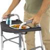 Vive Walker Tray for Folding, Standard Walkers (with Basket) - Universal Medical Supplies Equipment Attachment Table with Cup Holder - Durable Disability Rolling Accessories - for Seniors, Women, Men view 1