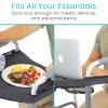 Vive Walker Tray for Folding, Standard Walkers (with Basket) - Universal Medical Supplies Equipment Attachment Table with Cup Holder - Durable Disability Rolling Accessories - for Seniors, Women, Men view 4