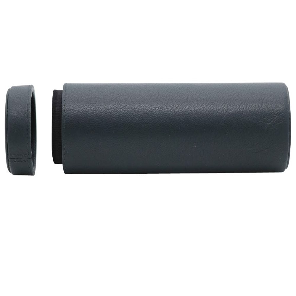 Peterson Avoca Pipe Cleaner Holder  Leather Pipe Accessory Case, Compact Storage Pouch, Black