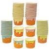 Gift Boutique 60 Ice Cream Cone Treat Snack Cups 10oz Disposable Paper Cup Dessert Frozen Sundae Bowls Pink Blue Yellow Green Birthday Party Supplies view 1