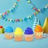 Gift Boutique 60 Ice Cream Cone Treat Snack Cups 10oz Disposable Paper Cup Dessert Frozen Sundae Bowls Pink Blue Yellow Green Birthday Party Supplies view 3