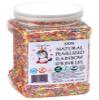 Sweet Evas 100percent NATURAL PEARLIZED RAINBOW SPRINKLES-Dairy Free,Nut,Gluten Free,Soy Free,Egg Free,Vegan,Kosher,Cake Decorating Jimmies,Cupcakes,Cookies,Cakes Topper,Bulk Candy,Large 1.5 LBS view 1