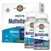 KAL Men's Multivitamin AM/PM, Antioxidants Supplement, Muscle, Immune, Electrolyte Balance, Overall Wellness Support, Made Without GMOs and Soy, Vegan, 30 Servings, 120 Tablets view 1