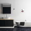 Stupell Industries Elephant in Red Bathtub Playful Safari Animal view 2