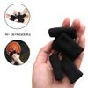 20 PCS Finger Sleeves Protectors, Sport Finger Sleeves Thumb Brace Support Finger Brace Elastic Thumb Sleeves (Black+Red) view 2
