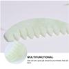 HEALLILY Jade Scalp Comb Massage Tool Silicone Scalp Massager for Head and Body Relaxation 3.4 Inch Wide Tooth Comb to Remove Buildup and Promote Circulation view 3
