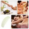 HEALLILY Jade Scalp Comb Massage Tool Silicone Scalp Massager for Head and Body Relaxation 3.4 Inch Wide Tooth Comb to Remove Buildup and Promote Circulation view 4
