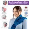 Microwavable Heating Pad for Back Pain Relief  Moist Heat Pack for Neck & Shoulders  Microwave Wheat Bag with Long Ties  Reusable Hot Cold Therapy Wrap for Cramps, Stress & Muscle Relaxation M 71 view 2
