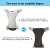 6 Pcs Oversized Diaper Inserts for Adult Cloth Diapers, Washable Reusable Diaper Inserts, 4 Layers Microfiber, 400ML Water Absorption, 22.4" L x 7.8" W view 3