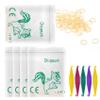 1/8" Orthodontic Elastic Rubber Bands, 500 Pack, Natural, Heavy 4.5 Oz Small Rubber Bands for Tooth Gap, Crooked Teeth, Hairbands, Dog Pony Tails, Braids and Dreadlocks view 1