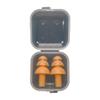 1 Pair Reusable Silicone Ear Plugs, Soft Earplugs Sound Blocking Sleeping, Waterproof Earplugs for Swimming Sleeping Snoring Studying Travelling view 1