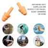 1 Pair Reusable Silicone Ear Plugs, Soft Earplugs Sound Blocking Sleeping, Waterproof Earplugs for Swimming Sleeping Snoring Studying Travelling view 3