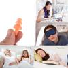 1 Pair Reusable Silicone Ear Plugs, Soft Earplugs Sound Blocking Sleeping, Waterproof Earplugs for Swimming Sleeping Snoring Studying Travelling view 4