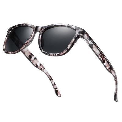 COTIA Full Reading Sunglasses Women Men Fashion Retro Print Presbyopia Magnification Sun Glasses (camouflage gray, 2.25)