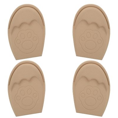 2 Pairs Forefoot Half Shoe Insoles Front Shoe Pads Cushions Reusable Soft for Men High Heel Sneakers Skin Color
