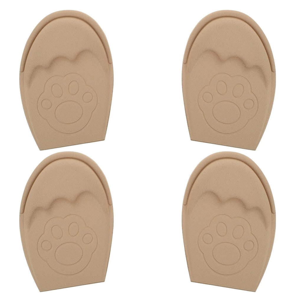 2 Pairs Forefoot Half Shoe Insoles Front Shoe Pads Cushions Reusable Soft for Men High Heel Sneakers Skin Color